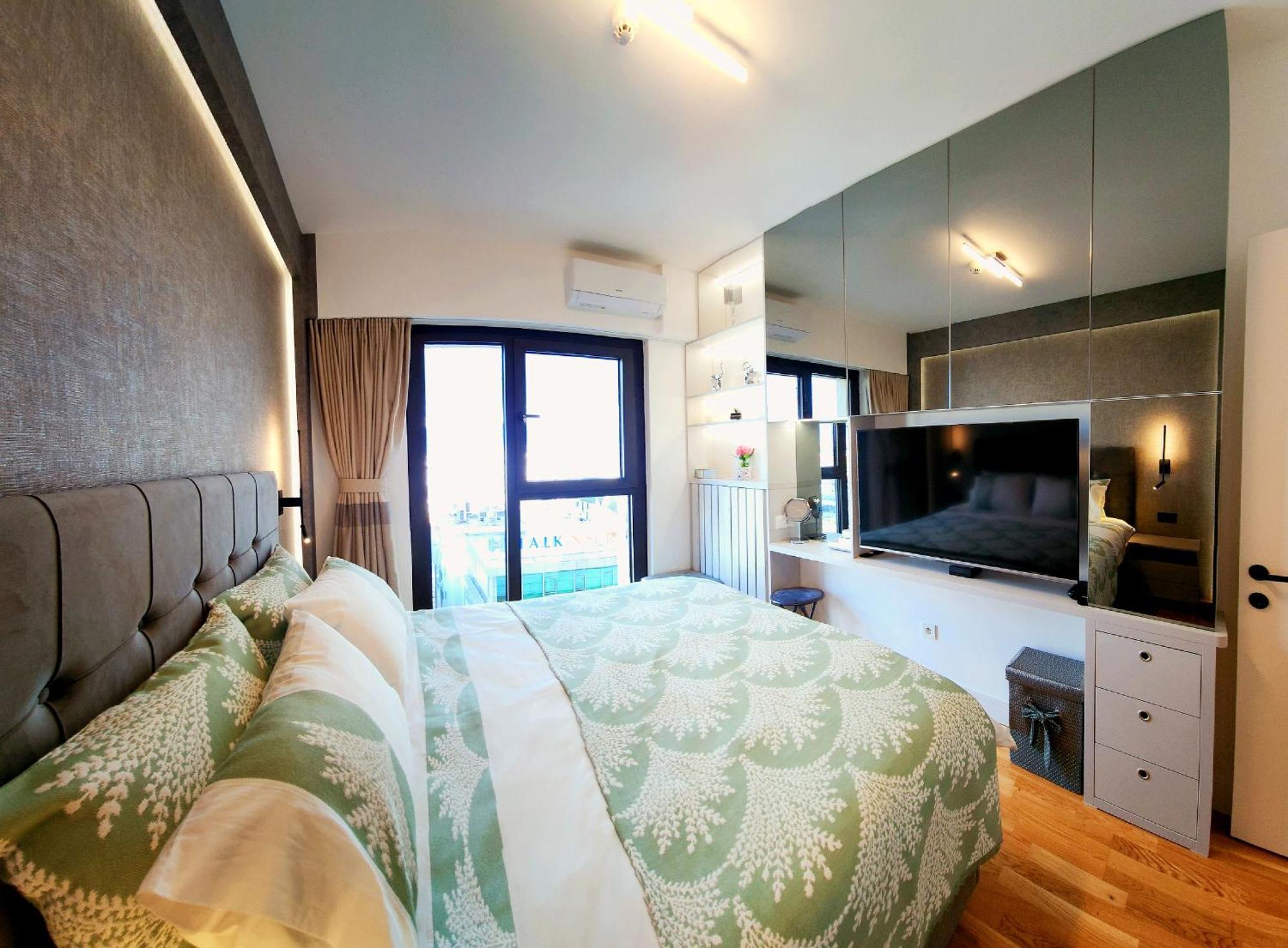 Diamond Residences 10Th Fl. Lux Apt. W/ City View Skopje Esterno foto